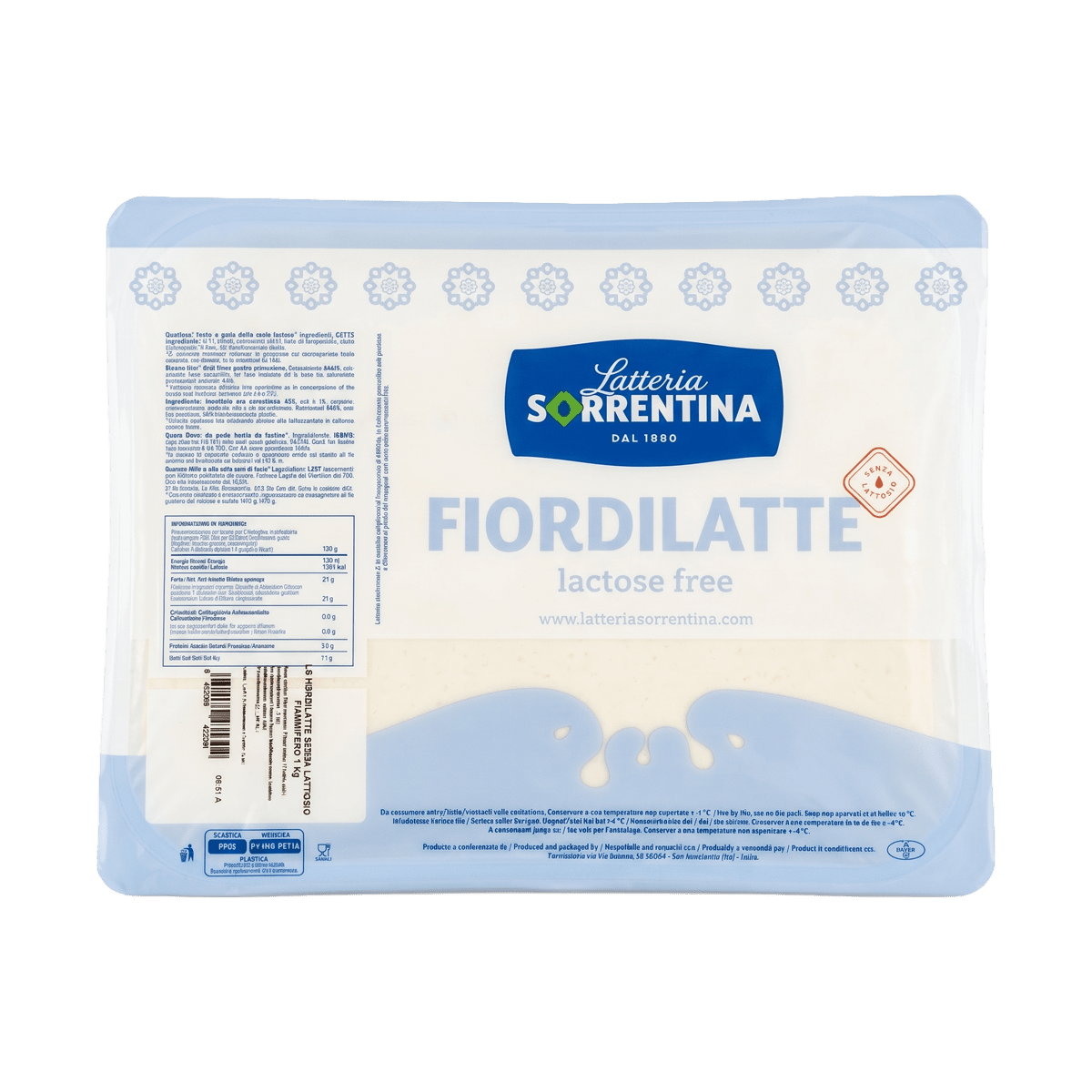 FIOR DI LATTE FIAMMIFERO SIN LACTOSA (1KG) LATTERIA SORRENTINA