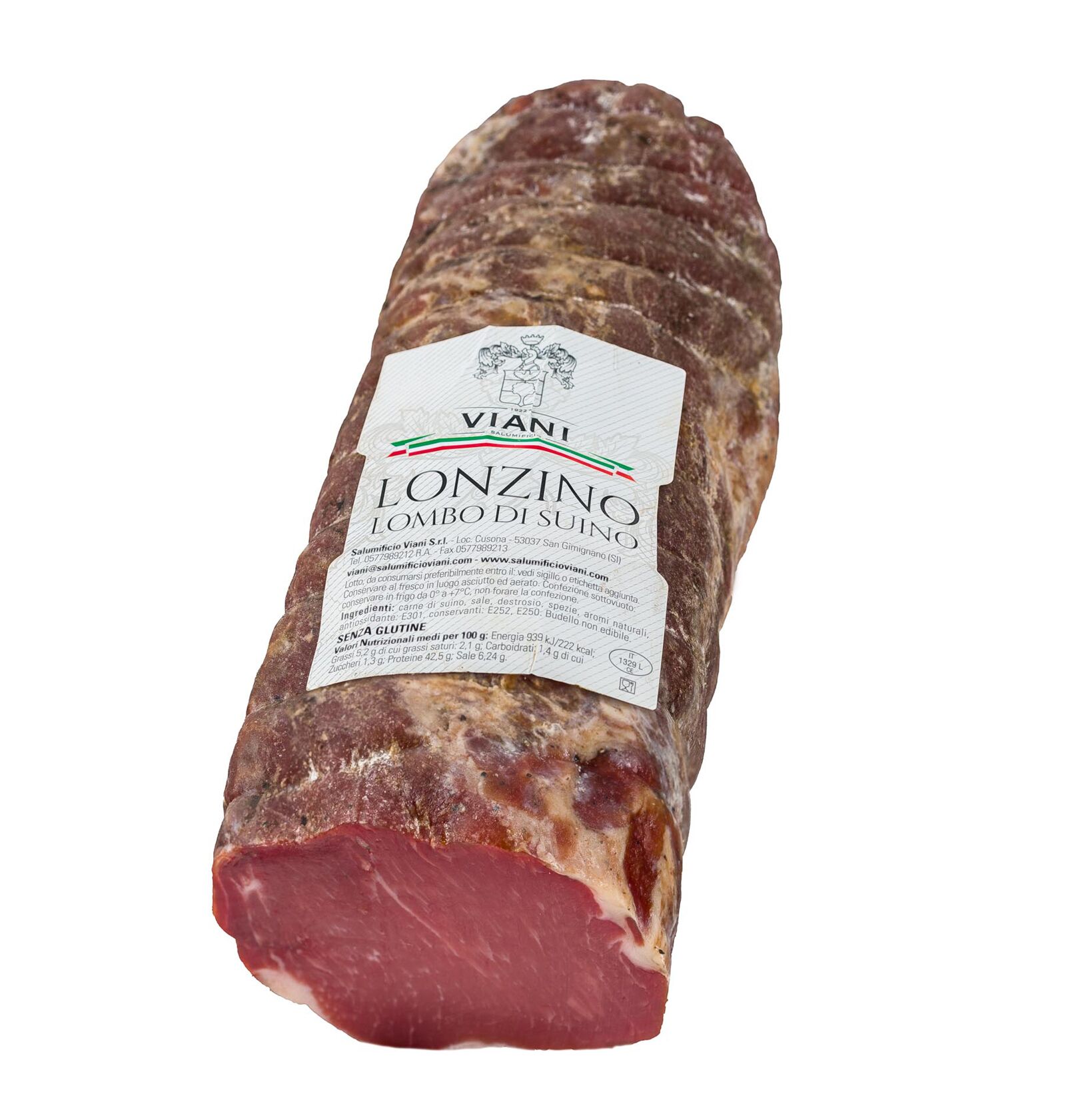 LONZINO LOMBO SUINO stagionato a meta 1Kg Approx VIANI