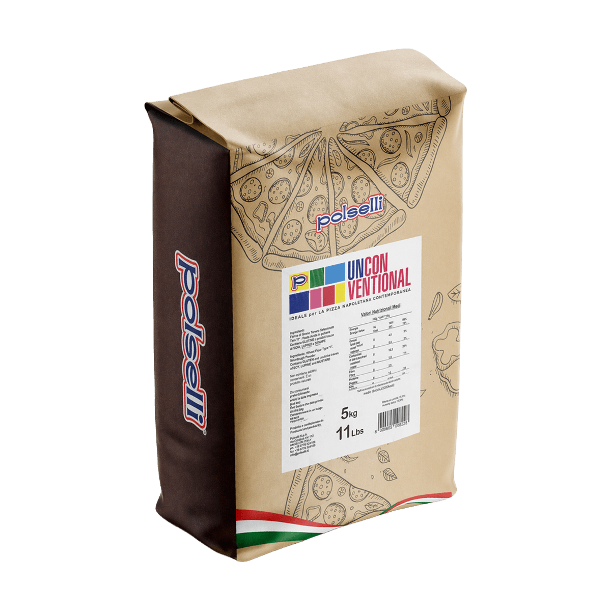 FARINA PIZZA CONTEMPORANEA 5Kg - POLSELLI