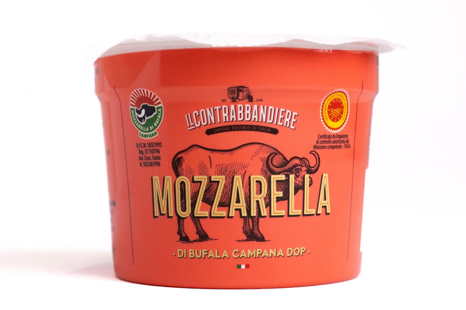 Fresh Mozzarella Bocconcini from Bufala Campana DOP 125gr "Il Contrabbandiere"