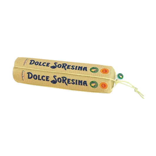 Queso Provolone Valpadana DOP dulce Latteria Soresina en pieza cilíndrica de aproximadamente 6 kg.