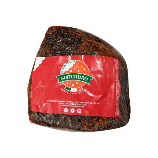 Pastrami di Bovino de Salumificio Sorrentino en pieza entera, aproximadamente 2,5 kg.