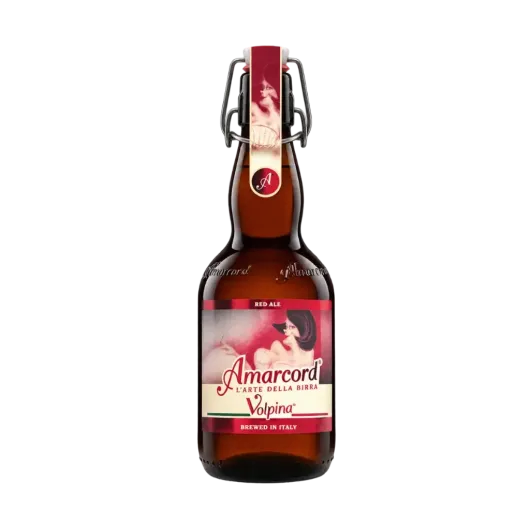 Cerveza Volpina Red Ale Amarcord en botella de 500 ml