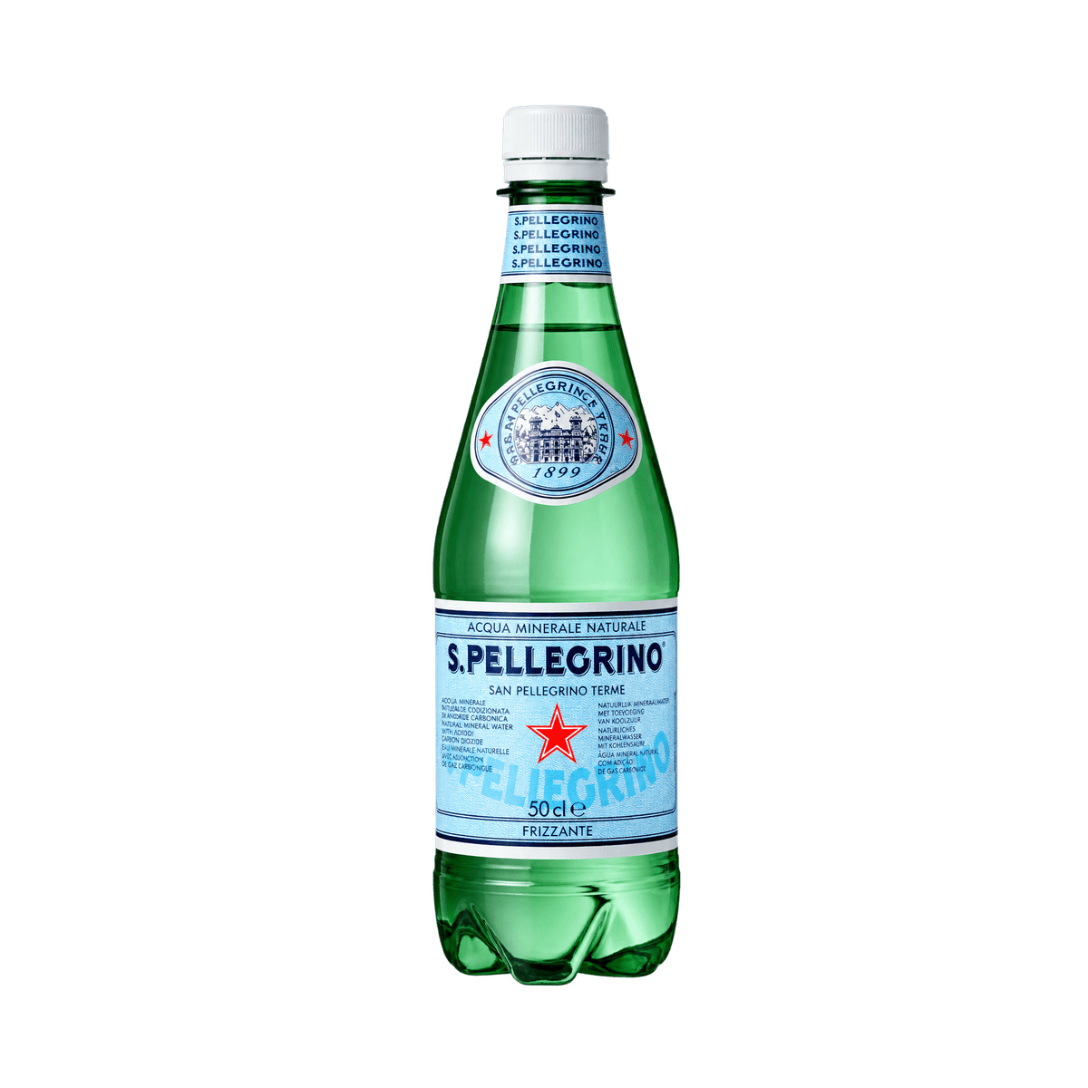 Botella PET de agua mineral natural S.Pellegrino de 500 ml
