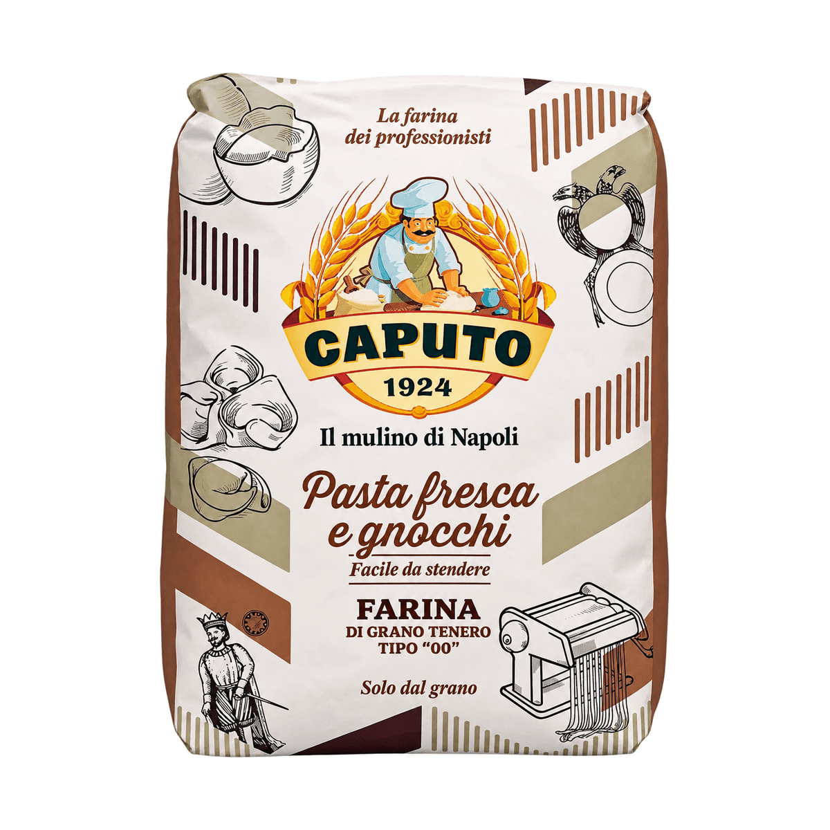 Harina Caputo tipo 00 para pasta fresca y ñoquis en bolsa de 1 kg
